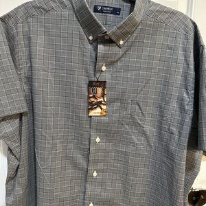 Daniel Cremieux Men's Black and White Plaid Shirt